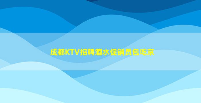 成都KTV招聘酒水促销员包吃京